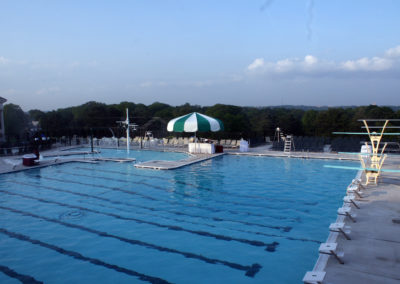 1,593 square foot inground commercial swimming pool.